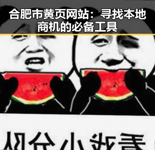 合肥市黄页网站：寻找本地商机的必备工具