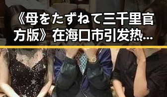 《母をたずねて三千里官方版》在海口市引发热议，人物关系成焦点