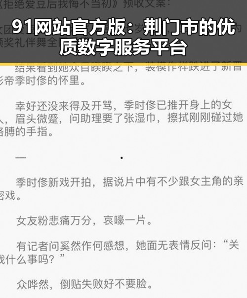 91网站官方版：荆门市的优质数字服务平台